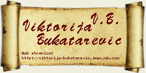 Viktorija Bukatarević vizit kartica